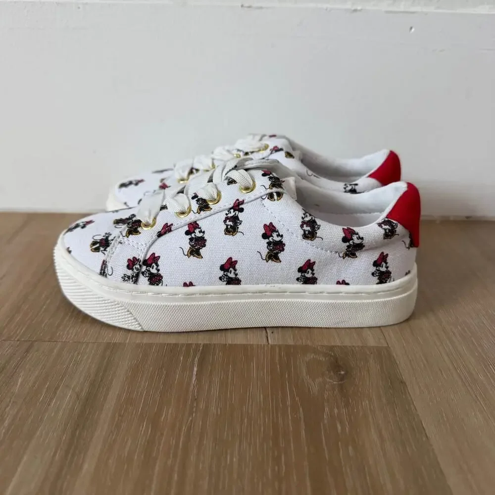 Girls Janie and Jack x Disney Minnie Mouse Sneakers Size 10